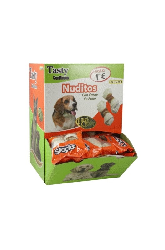 NUDITOS CON CARNE Bolsa 2x12 gr. Caja 40 Und.
