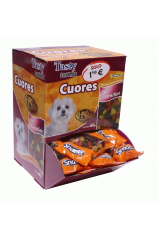 CUORES RAZA PEQUEÑA 60 GR. CAJA 40 UND.