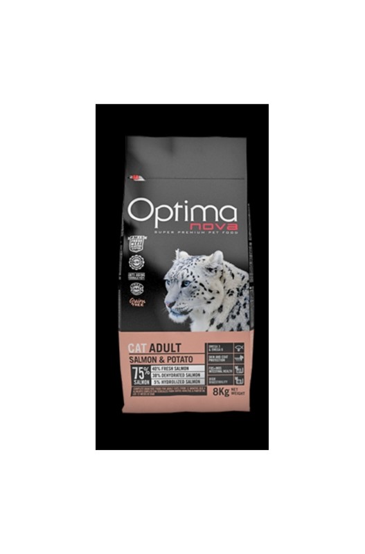 OPTIMA NOVA CAT ADULT SALMON PATATA 2 KG.