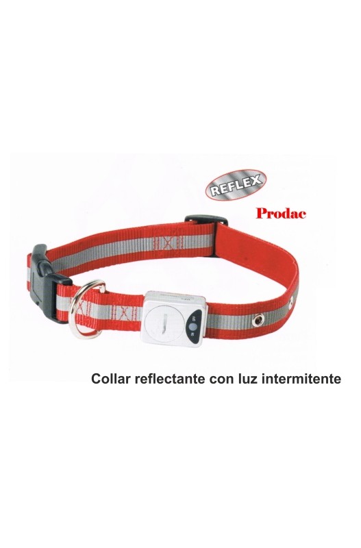 COLLAR REFLECTANTE Con Luz Intermitente 15x300/400