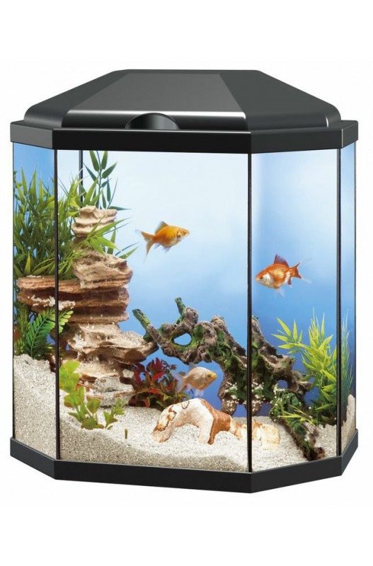 ACUARIO AQUA 30 LED. NEGRO.