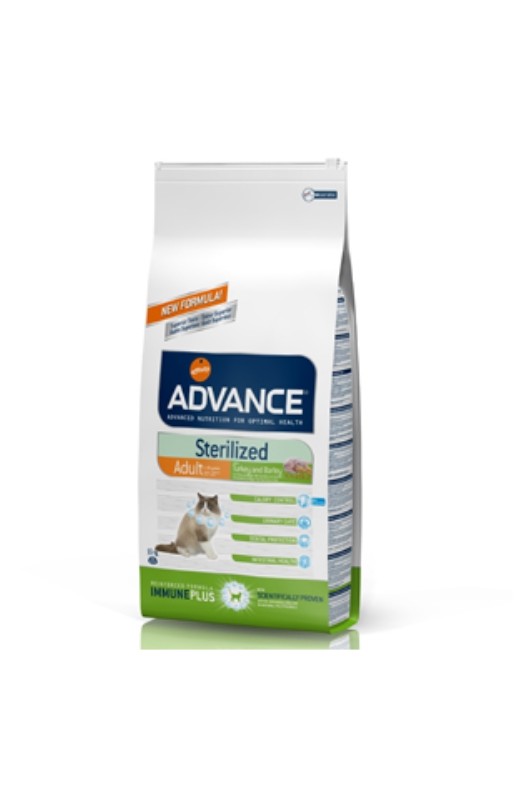 ADVANCE CAT STERILIZED TURKEY 3 KG. PVP 19.99Ç
