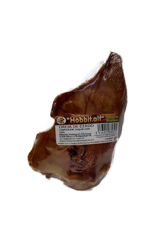 OREJAS DE CERDO ENVASE INDIVIDUAL 60g - 75g Ud.