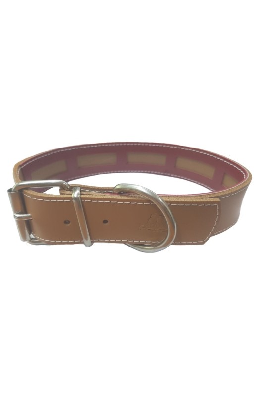 COLLAR CUERO PROTEC MARRON 45x3cm