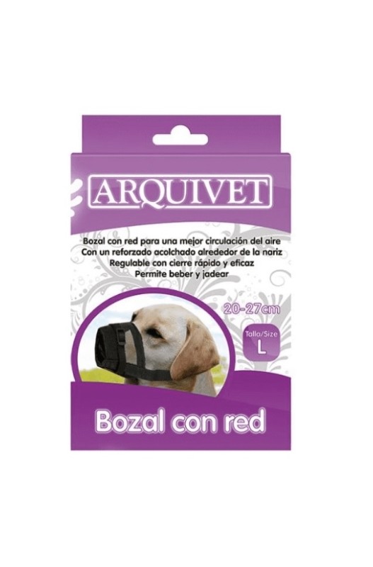 BOZAL NYLON CON RED Ajustable TALLA L
