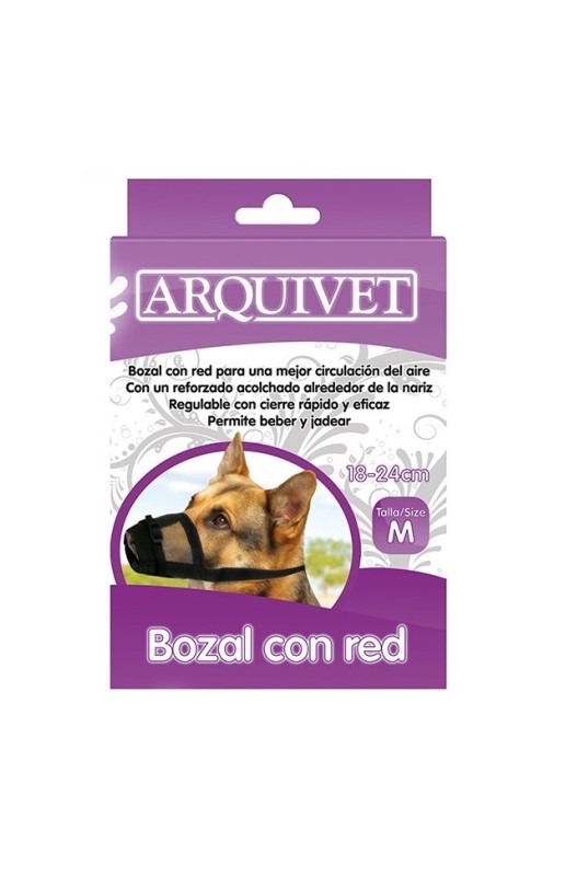 BOZAL NYLON CON RED Ajustable TALLA M