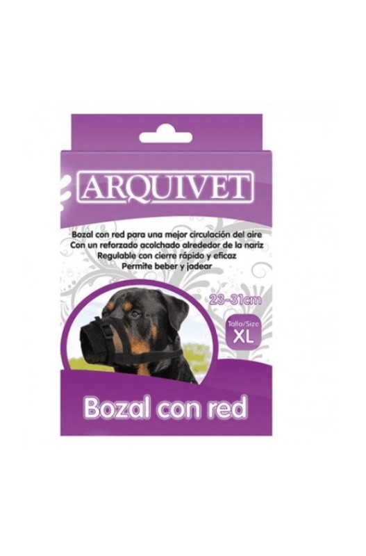 BOZAL NYLON CON RED Ajustable TALLA XL