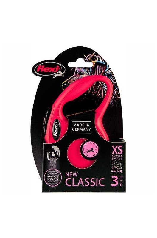 FLEXI NUEVO CLASSIC XS Cinta 3 mts. Rojo