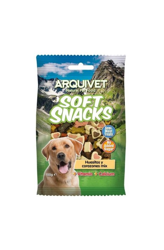 SNACK HUESITOS Y CORAZONES MIX 100gr. Arquivet
