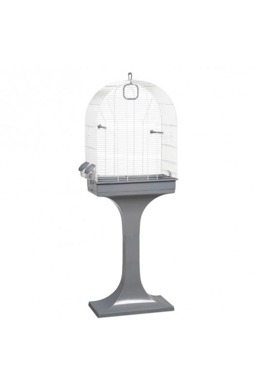 JAULA PAJARO 623 BLANCA + PIE