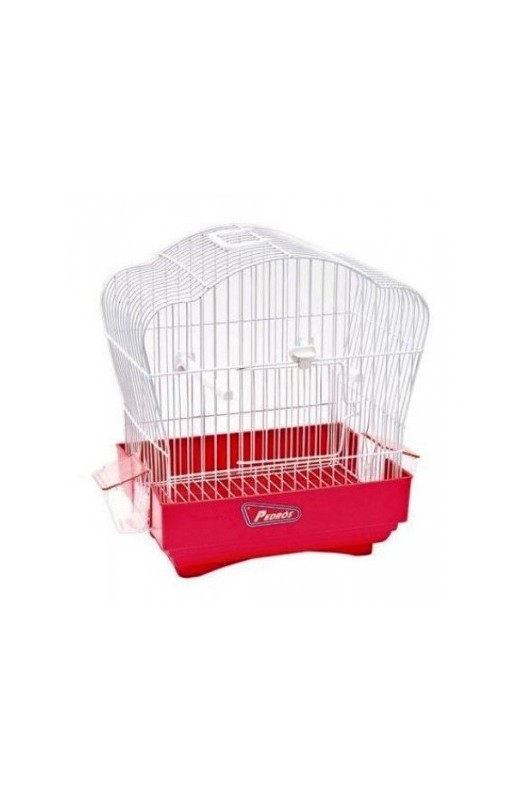 JAULA PAJARO SERRANO BLANCA 30x18x31cm