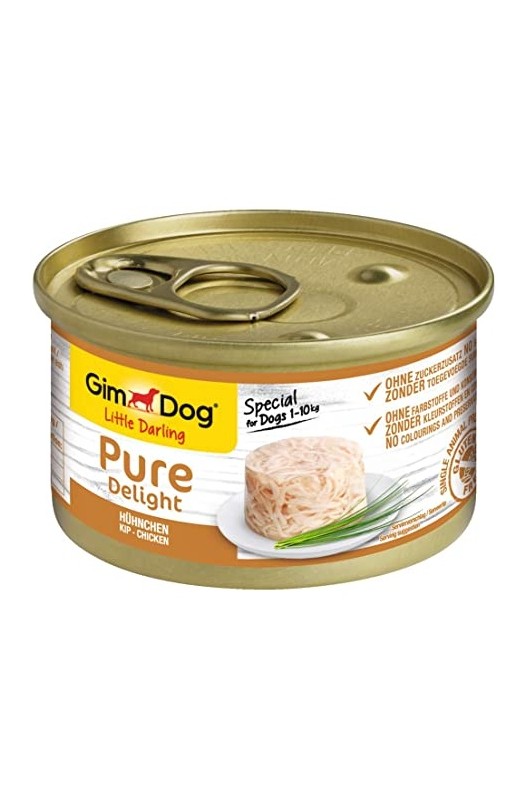 LATA GIMDOG Pure Delight Pollo, 85gr.