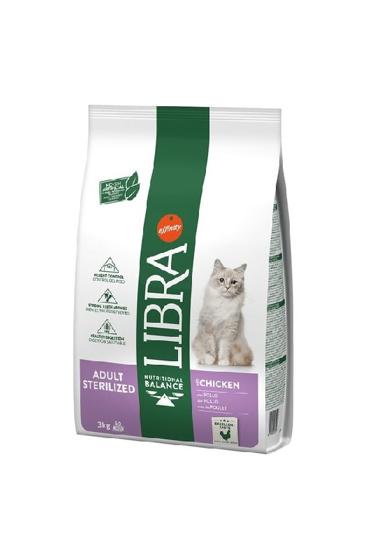 LIBRA CAT STERILIZED 3 KG. PVP 10,99E