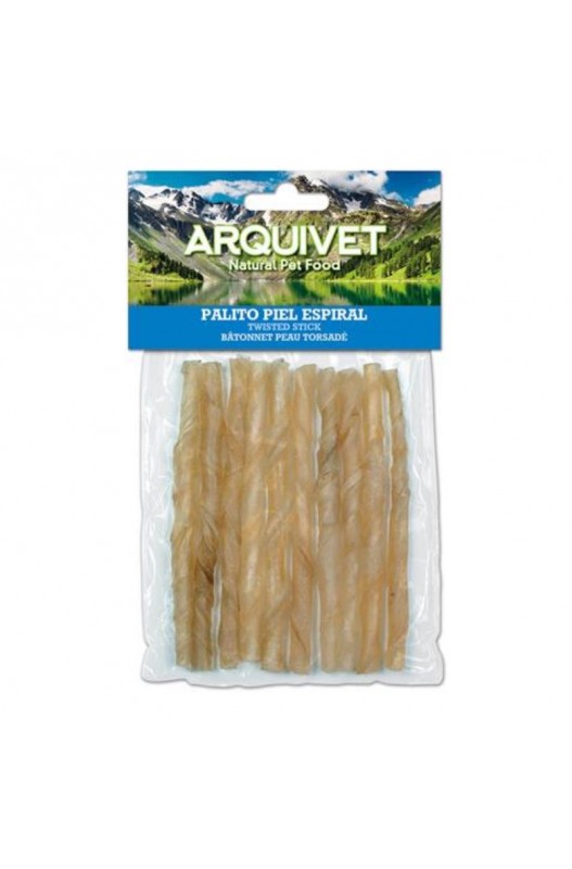 PALITOS PIEL ESPIRAL 12cm. Bolsa 10 Unidades