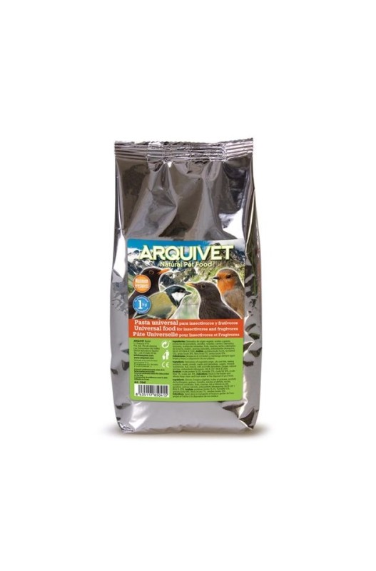 PASTA UNIVERSAL INSECTIVOROS Y FRUTIVOROS 1 Kg. ARQUIVET