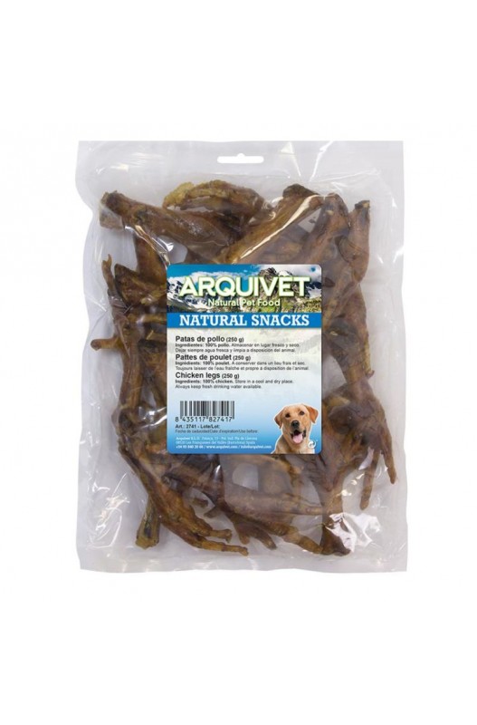 PATAS DE POLLO NATURALES 250gr.Arquivet