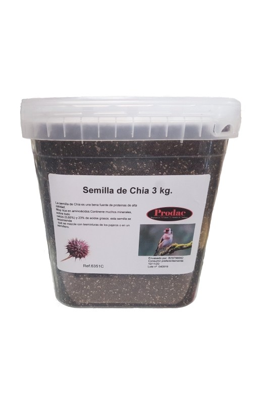 CHIA (SALVIA HISPANICA) TARRINA 550 GR.